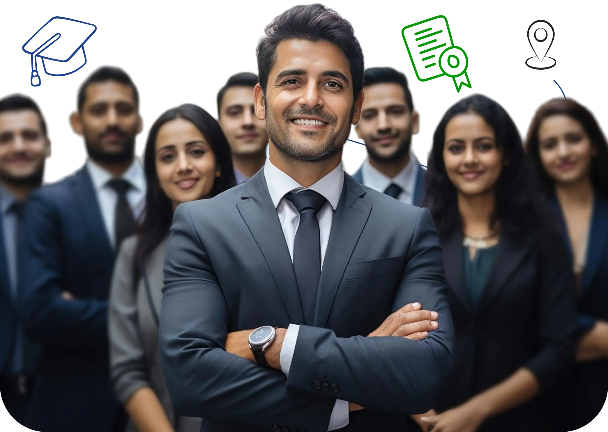 Guided counseling and visa support